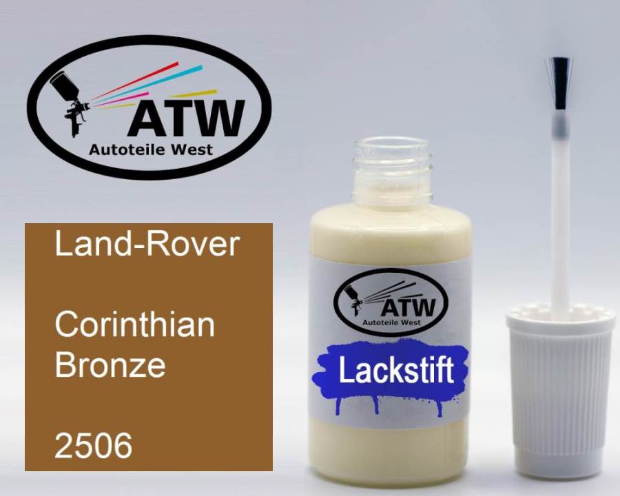 Land-Rover, Corinthian Bronze, 2506: 20ml Lackstift, von ATW Autoteile West.
